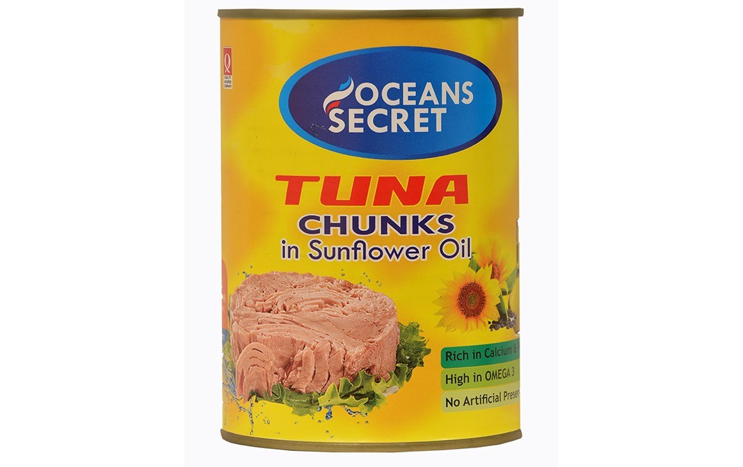 Oceans Secret Tuna Chunks In Sunflower Oil   Tin  425 grams